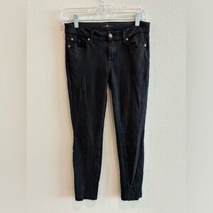 7 for all Mankind skinny black jeans